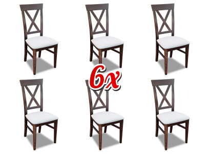 Dining room 6 x Chair Design Upholstered Seat Chairs Suite Armchair Lounge Set new