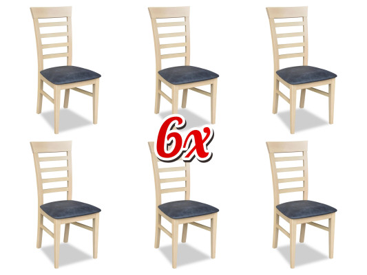 Dining room Chairs 6x Chair Suite Set Dining set Furniture Lehn Group