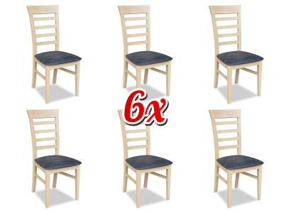Dining room Chairs 6x Chair Suite Set Dining set Furniture Lehn Group