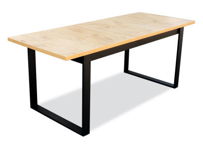 Dining table Table Dining room Office Living room Tables Wood Design 160cm Extendable