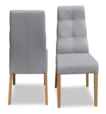 Set 4x Armchair Chair Design Wood Textile Upholstery Chairs Gastro Dining room Fabric new
