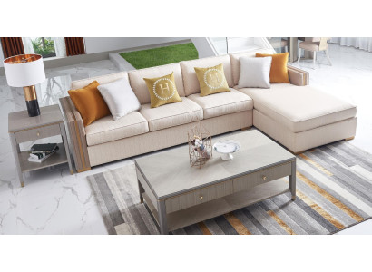 Corner sofa Textile Corner Living landscape Design Sofa Couch Italy Couches