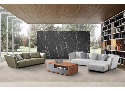 Corner sofa Sofa Couch Corner suite + three-seater 3-seater couch Sofas Couches Textile