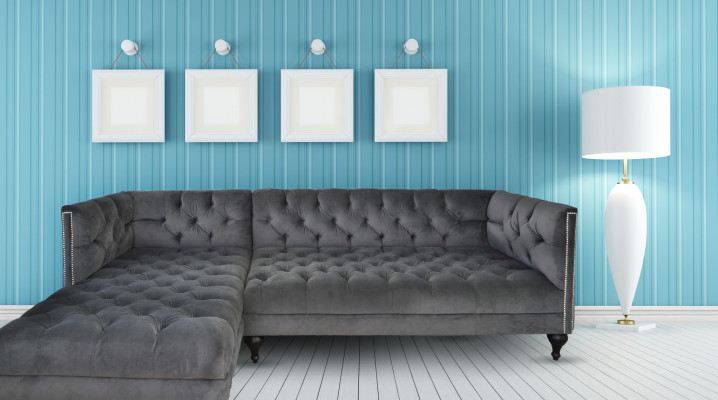 Sofa Fabric Textile Sofa Couch Upholstery Designer Suite Fabric Sofa Gray Couches