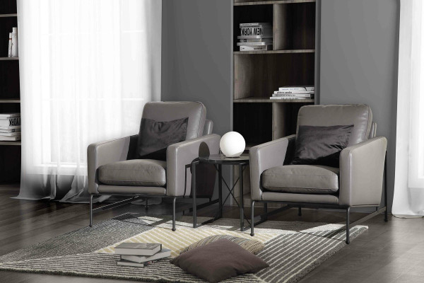 Luxury Designer Seat Suite Sofa Couch Upholstery Set Leather 2+1+1 Couches