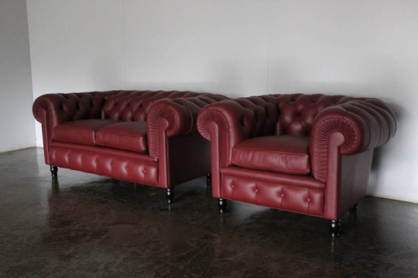 Chesterfield Couch Upholstery 2+1 Seater Upholstered furniture Sofa set Couches Sofas