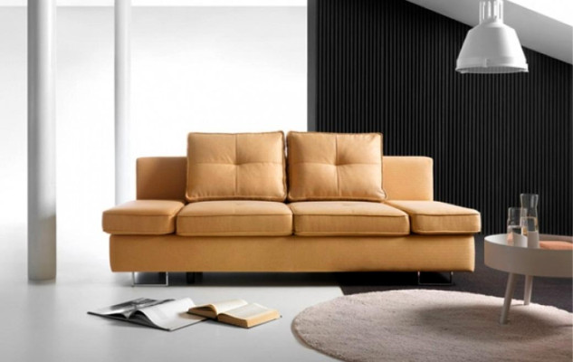 Two-seater Sofa 2 Seater Fabric Sofa Brown Fabric Couch Upholstered Sofa Furniture