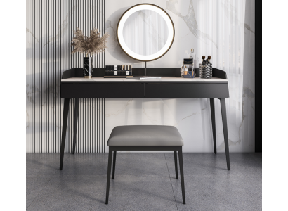 Modern black dressing table wooden chest of drawers designer cosmetic table new