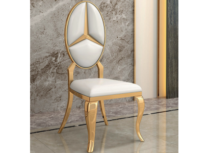 Dining room White Leather Chair Designer Single Seater Upholstered Chairs Chairs new