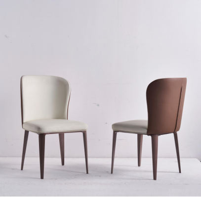 Dining room chair Designer single seater without Armrests wooden chair Upholstered furniture