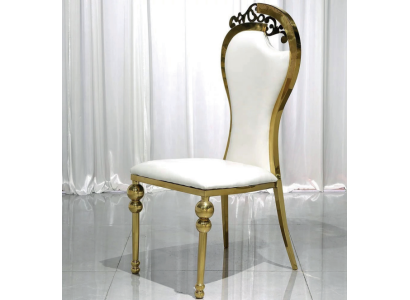 Classic r Dining room White -Goldener Chair Upholstered Chairs Wood Chairs new