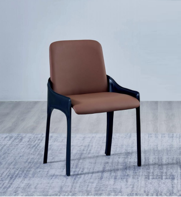 Brown Dining room Chair Stylish Single Seater Luxury Upholstered Chairs