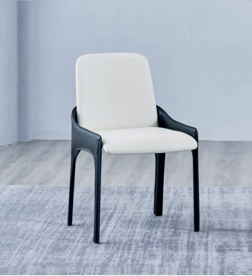 Modern White & Black Dining room Chair Designer Dining room Furniture Chair