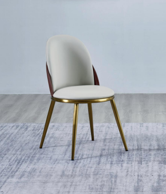 White-Golden Chair Stylish one-seater upholstered stainless steel chairs