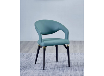 Blue he Dining room Chair Luxury 1-Seater Stylish One-Seater Wood Chairs