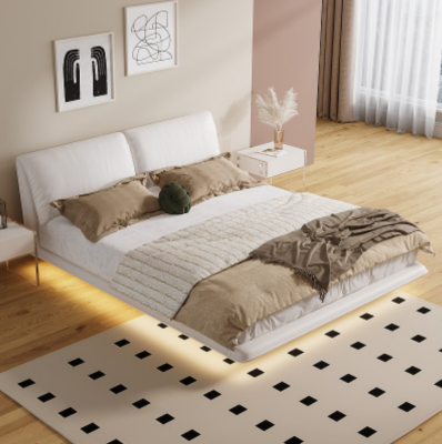 White Bedroom Bed Designer Textile Beds Luxury Wood Double Beds
