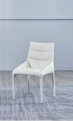 Dining room White Single Seater Designer Chair Wooden Frame Armrest Chairs