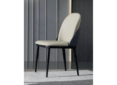 White & Gray Single Seater Modern Dining room Chairs Recliner Wood Furniture