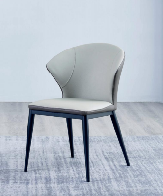 White upholstered chairs designer textile single seater dining room noble wooden chairs