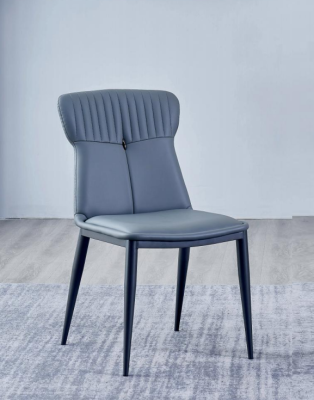 Imitation leather Seater Designer Dining room Blue er Chair Upholstered Chairs 1-Seater