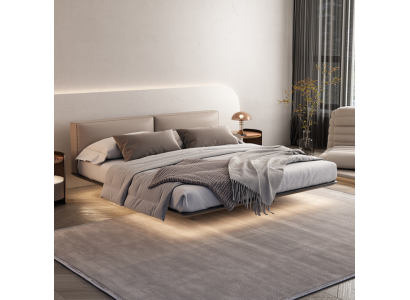 Light Gray Bedroom Bed Double Beds Luxury Beds Wooden Frame
