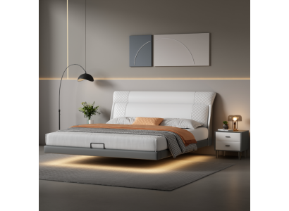 White Bedroom Bed Designer Leather Beds Textile Beds Double Beds