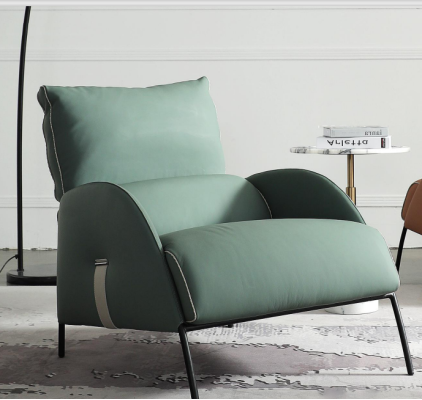 Designer Green Armchair Modern Single Seater Armchair 1 Seater Lounge Chair