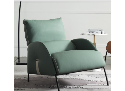 Designer Green Armchair Modern Single Seater Armchair 1 Seater Lounge Chair