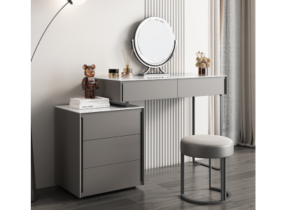 Gray Dressing table Designer Bedroom Furniture Wood Luxury Dressing Table