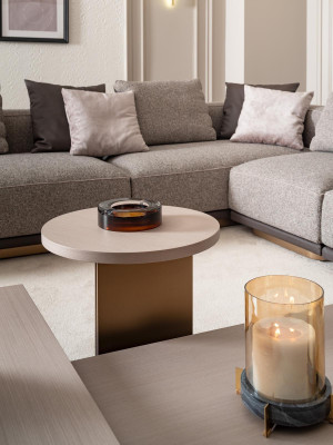 Living landscape Suite Living room Corner sofa Sofa Coffee tables 5-piece gray