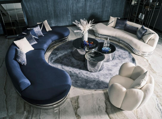 Complete e couch set fabric sofa upholstered sofa couch blue set sofa 3 pieces