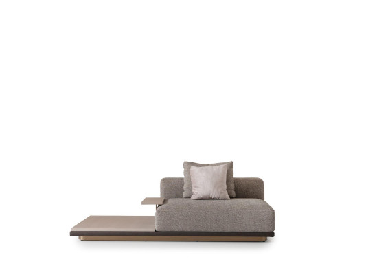 Suite Living room Four-seater sofa 4 seater coffee tables 5-piece gray set
