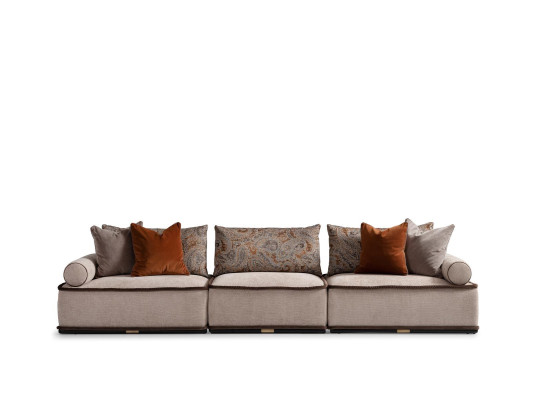 Four Seater Sofa 4 Seater Couch Fabric Sofa Upholstered Sofa Modern Gray