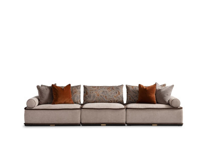 Four Seater Sofa 4 Seater Couch Fabric Sofa Upholstered Sofa Modern Gray