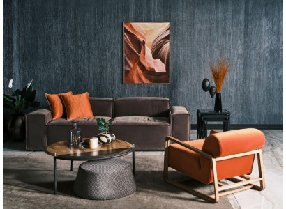 Sofa set fabric sofa three-seater armchair gray couch set couch suite