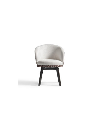 Suite Chairs Dining chairs 6x Kitchen chairs Wooden chairs White Design