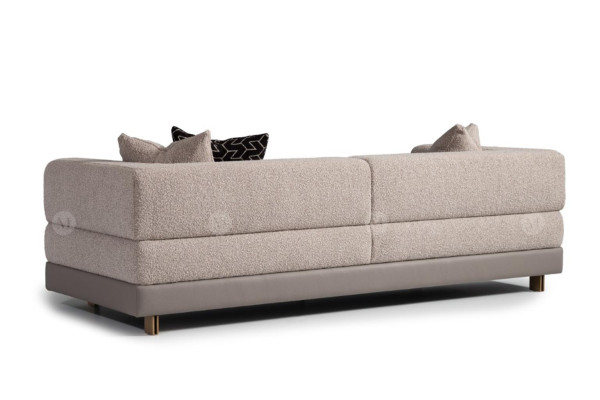 Three Seater Couch Sofa 3 Seater Upholstered Sofa Fabric Sofa Modern Gray