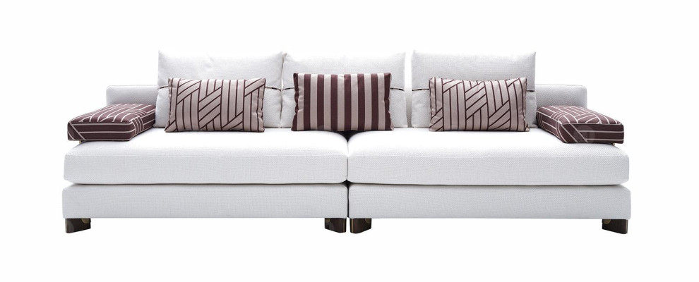 Sofa 4 Seater Fabric Sofa Sofa 4 Seater Upholstered Sofa White Sofas Modern