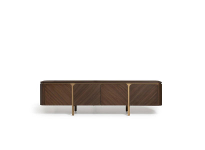 Sideboard TV cabinet Lowboard TV stand Table Wood Brown Wall unit Modern