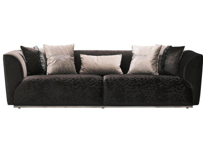 Three Seater Sofa 3 Seater Upholstered Sofa Fabric Sofa Modern Sofas Black