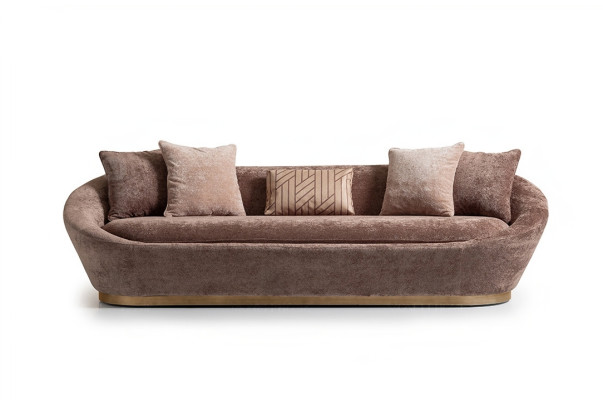 Three Seater Sofa 3 Seater Fabric Sofa Beige Luxury Upholstered Sofa Couch Fabric