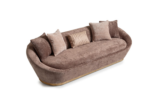 Three Seater Sofa 3 Seater Fabric Sofa Beige Luxury Upholstered Sofa Couch Fabric