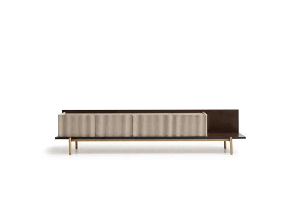 Sideboard TV cabinet Lowboard TV stand Table Living room Wood Beige Modern