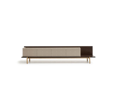 Sideboard TV cabinet Lowboard TV stand Table Living room Wood Beige Modern