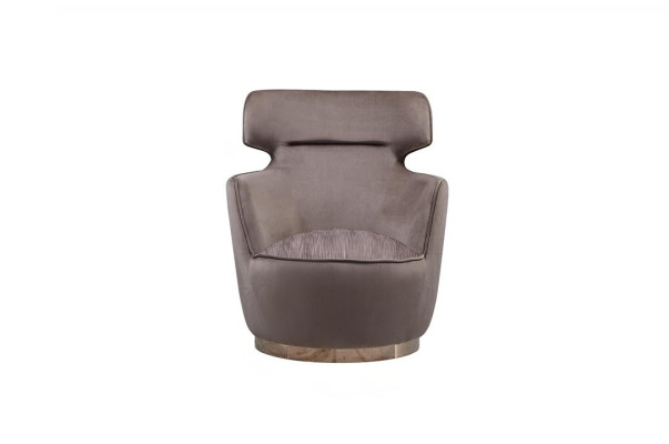 Armchair Fabric Seater Single Seater Gray Club Chair Wing Chair Modern