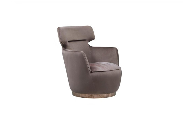 Armchair Fabric Seater Single Seater Gray Club Chair Wing Chair Modern