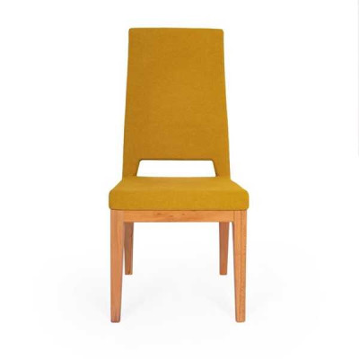 Yellow Dining room chair Living room Single seater Wooden feet Modern Chairs Chair