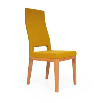 Yellow Dining room chair Living room Single seater Wooden feet Modern Chairs Chair