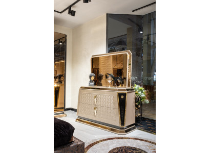 Bedroom Furniture Modern Luxury Chest of drawers with Mirror Design Furnishings