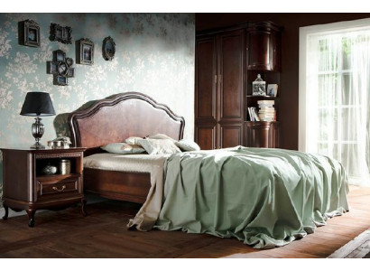Classic s Bed Double bed Leather bed Chippendale Bedroom Verona V